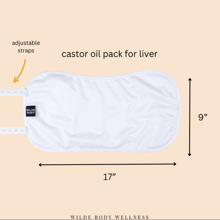 Complete Castor Oil Pack Wrap 3 Piece Kit